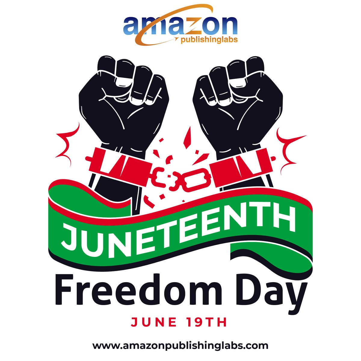 Remembering our history, celebrating our progress, and uniting for a better tomorrow on Juneteenth.

Contact us now:
amazonpublishinglabs.com

#amazonpublishinglabs #ebookwriting #bookwriting #Juneteenth #FreedomDay #EmancipationCelebration #LiberationDay #BlackFreedom