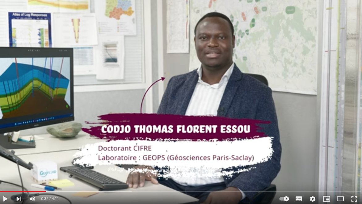 [Série vidéo « Ma thèse en entreprise »]
Codjo Essou en vidéo ! Codjo réalise une thèse Dispositif Cifre (Convention industrielle de formation par la #recherche) <a href="/UnivParisSaclay/">Université Paris-Saclay</a> avec GEOFLUID !
Lien : youtube.com/watch?v=P30D59…