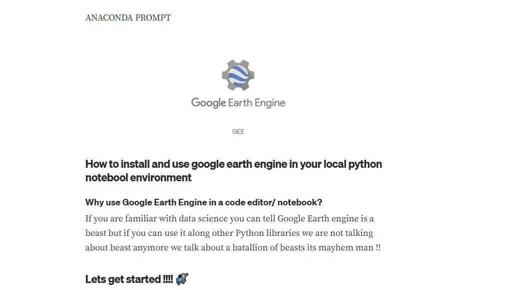 Google Earth engine is a beast but if you can use it along other Python libraries we are not talking about beast anymore we talk about a batallion of beasts its mayhem man !!  #GIS #geospatial #GEE   medium.com/@francisndirit…