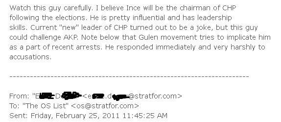 Bir dönem gündem olan Wikileaks belgelerinde Muharrem İnce'den de bahsedildiği iddia edildi: Bu adamı dikkatli izleyin. AKP'ye meydan okuyor. Gülen hareketine karşı da çok sert.