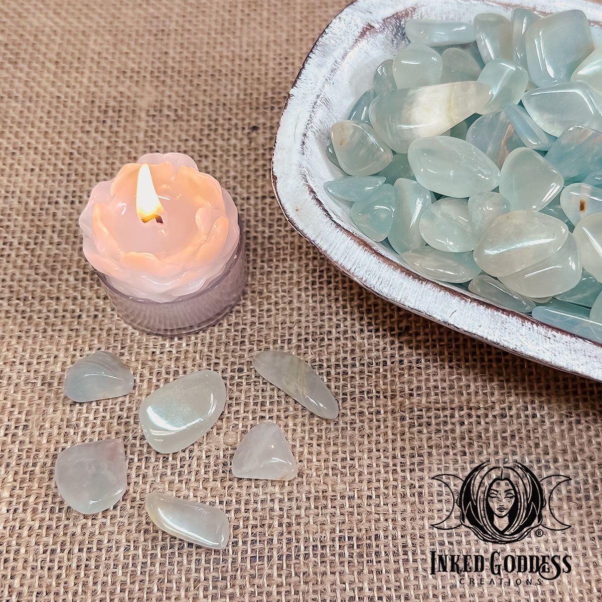 inkedgoddesshop's tweet photo. ~ New item! ~
Lemurian Blue Calcite Tumbled Gemstone for Serenity ~ $2.00
https://t.co/7hEJu4wKkt
#BlueCalcite #Serenity
Lemurian Blue Calcite is a beautifully peaceful stone with small striations inside belived to be filled with the ancient knowledge of Lemuria. https://t.co/UIhn6KOayu