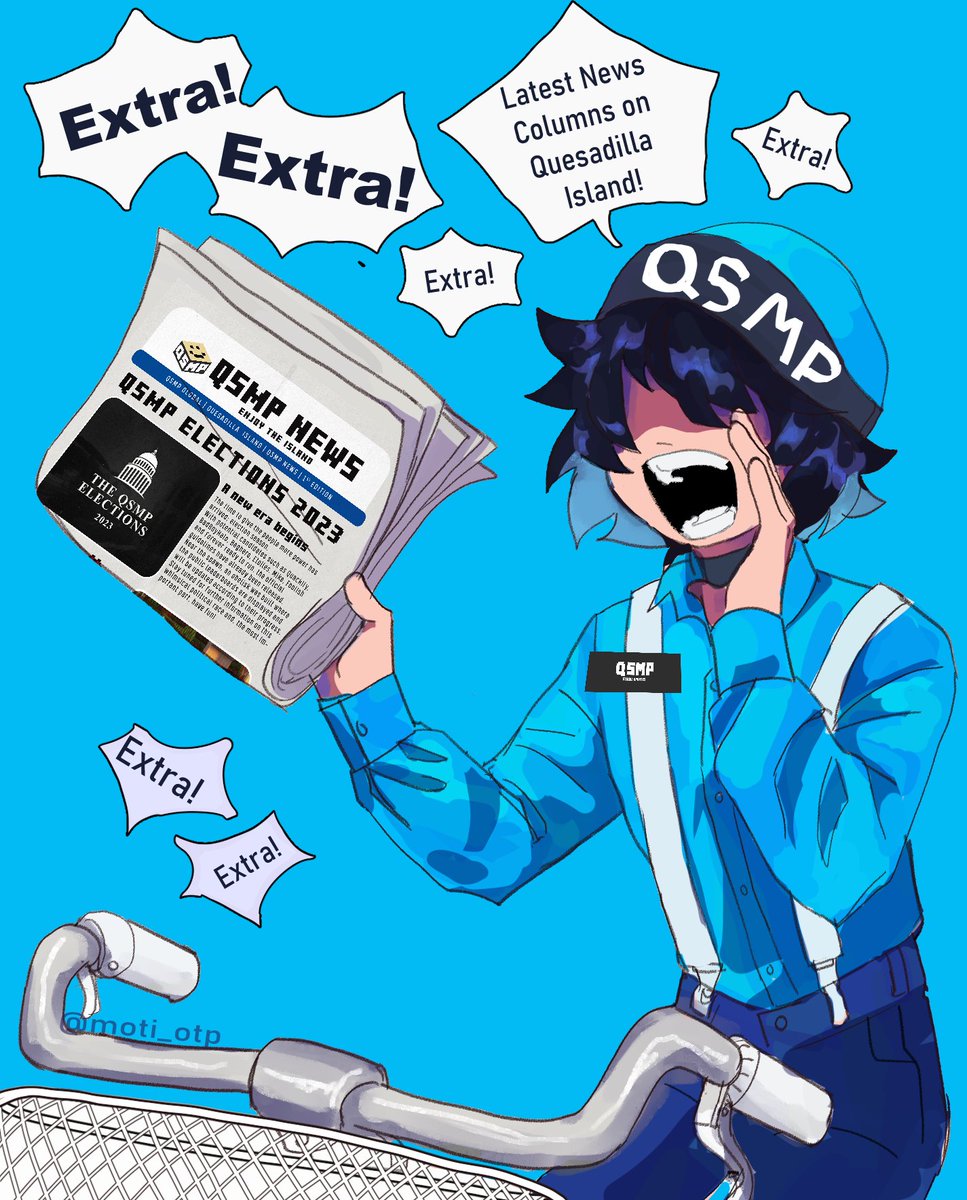 QSMP Global, the paper news worker!! 📰🗞️‼️

#qsmpfanart