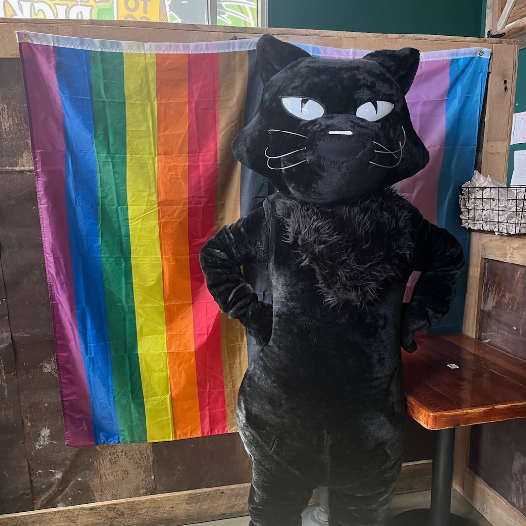 HopCat's tweet photo. Brewce is an #ally 😸🌈👬💛
#GayPride #Brewce #HopCat #PrideMonth https://t.co/eVsqhLsfTU