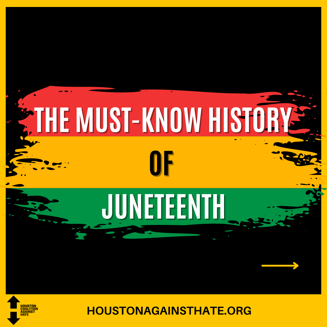HCAH_TX's tweet photo. THREAD 🧵: Imagine living as an enslaved person unable to grasp the freedom won on your behalf. That was the reality of 250,000 enslaved persons in Confederate Texas.

Until June 19, 1865. https://t.co/On4bc8pWxK
