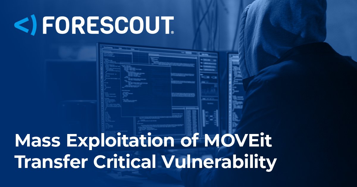Forescout Research – Vedere Labs uncovered a significant incident where threat actors exploited a critical zero-day vulnerability, which resulted in unauthorized access to and exfiltration of private data. bit.ly/3JglBkb bit.ly/3NEuMh7