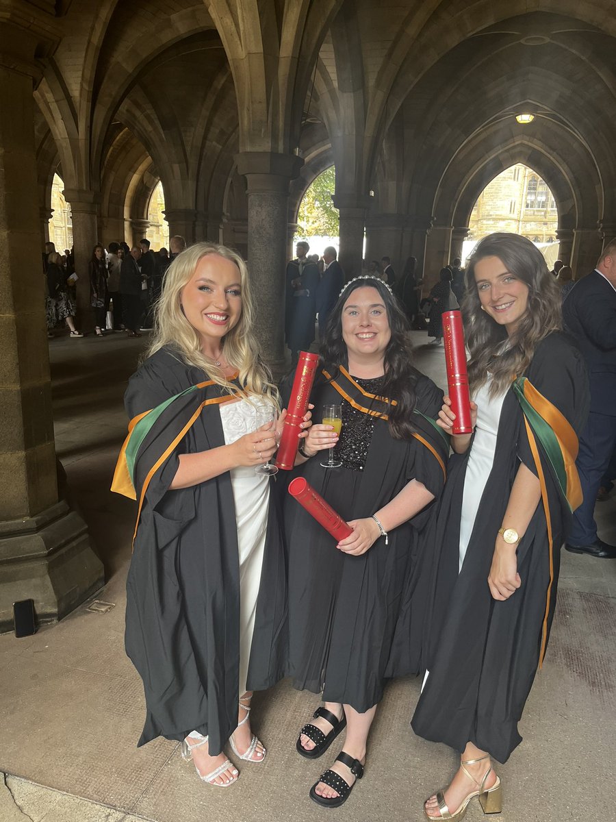 MissMacIver24's tweet photo. @UofGEducation Graduation today 👩🏻‍🎓. Just like that my PGDE journey is complete! I have had a wonderful year; I’ve met some wonderful people and cemented my love for teaching along the way 🥰. Can’t wait to get started in august with my very own P2 class 👩🏻‍🏫❤️ https://t.co/gqob2uOiyY