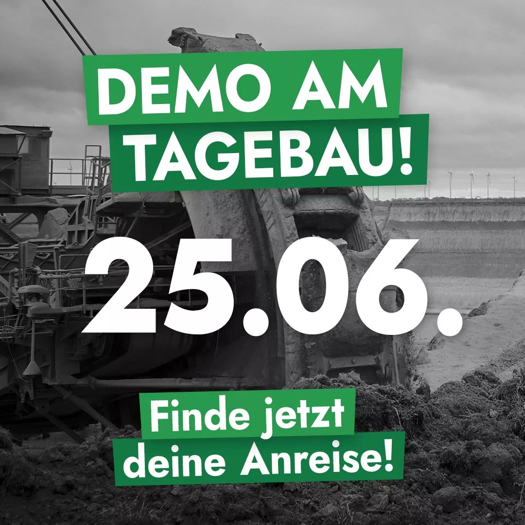 Am 25.06. demonstrieren wir am Tagebau Welzow dafür, dass der ostdeutsche Kohleausstieg 1,5°C-konform wird und es einen sozialgerechten Strukturwandel gibt, der echte Zukunftsperspektiven für die Menschen in der Lausitz schafft.

🚍 Infos zur Anreise: fffdd.de/kohleausstieg-…