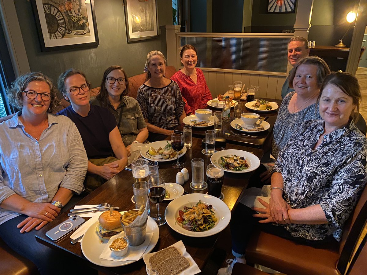 Catching up with colleagues from Australia and around the world with a #IFNC16 pre-conference dinner in Dublin to discuss all things #FamilyNursing. #GriffithNursing