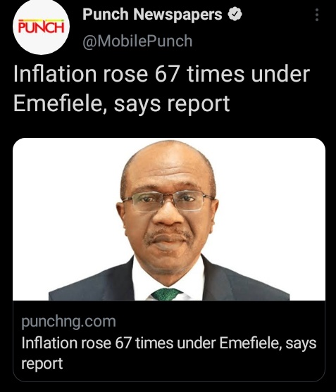 @MobilePunch has finally gone mad. What happened to blaming the boss, Buhari?

You guys blamed Jonathan, it is now Buhari's turn you are blaming a CBN governor who receives order.

Gutter journalism 🤮