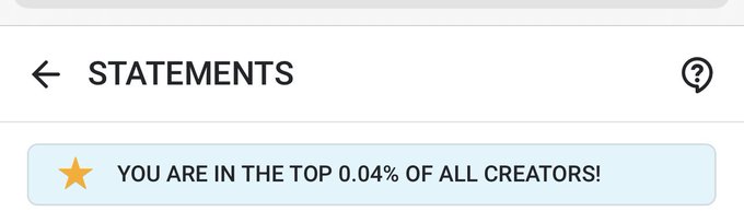 Top 0.04% of all creators! Find out why https://t.co/1An1muRQOw