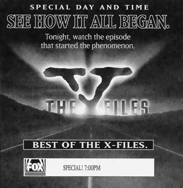 #TheXFiles Reruns Ads 'Best of the X Files'