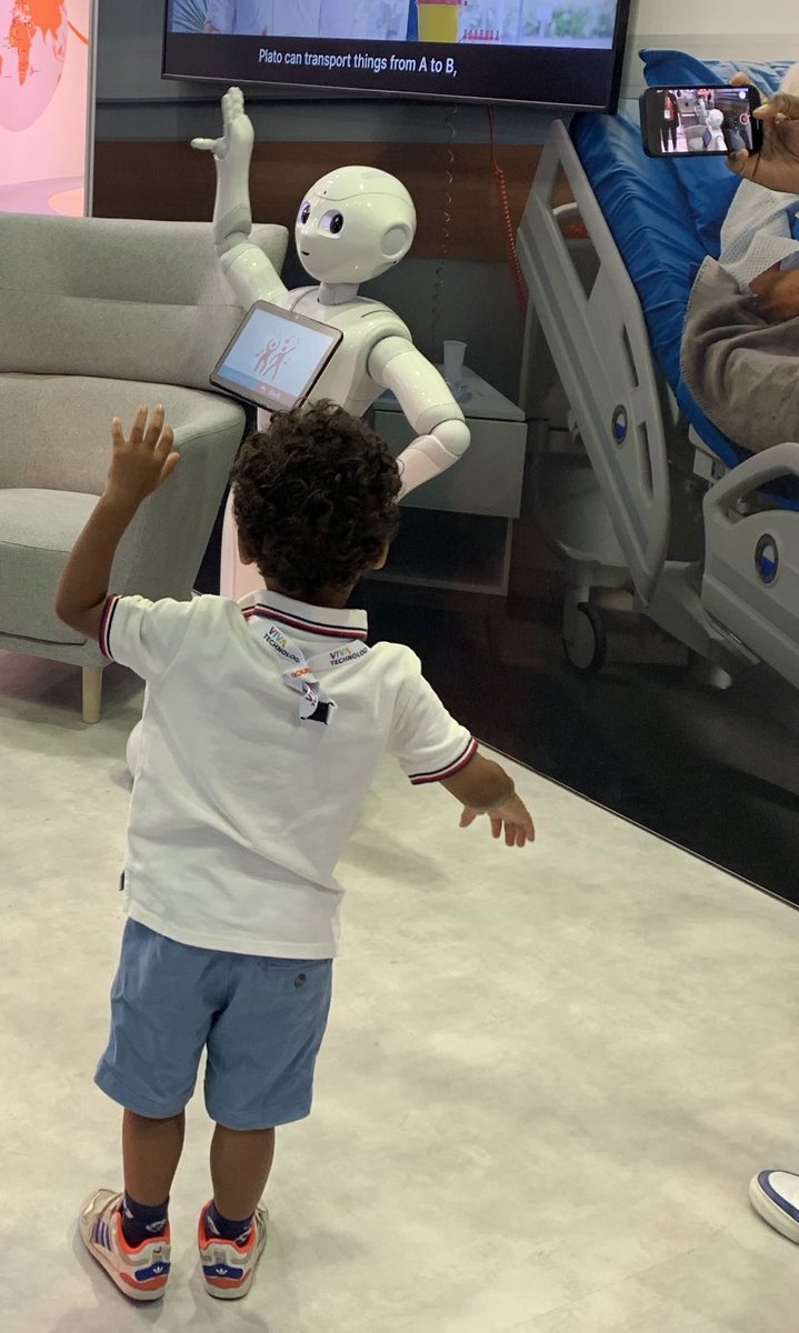 Public day at #Vivatech is a game-changer: the new generation can choose to use and work with #tech4good #innovation #robots #unitedroboticsgroup #VivaTech2023