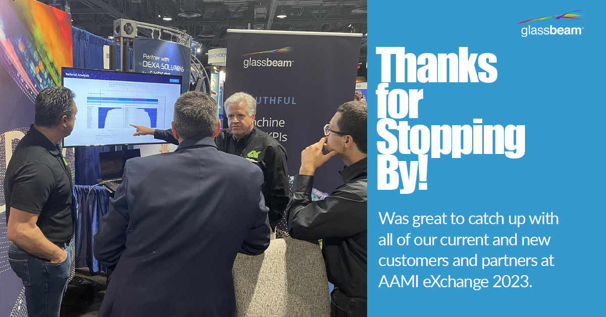 It was great hearing from customers, partners, and service providers like 626 about how Glassbeam fits into their offering, planning, and solution stack. As well as how we can continue to provide award-winning service and utilization analytics on critical healthcare assets.