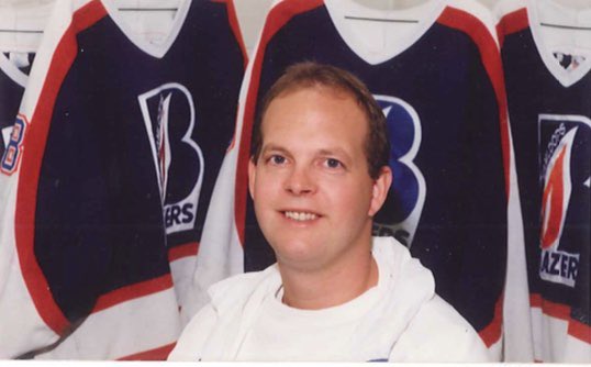 blazerhockey's tweet photo. Our thoughts today are with longtime Assistant Trainer Pete Friedel, his family &amp; the @StormKamloops organization. Pete was a valuable member of the Blazers/Jr. Oilers for over three decades. Rest in Peace Pete. Thank you for your selfless service to the Blazer Organization. https://t.co/QMcT8z1BhE