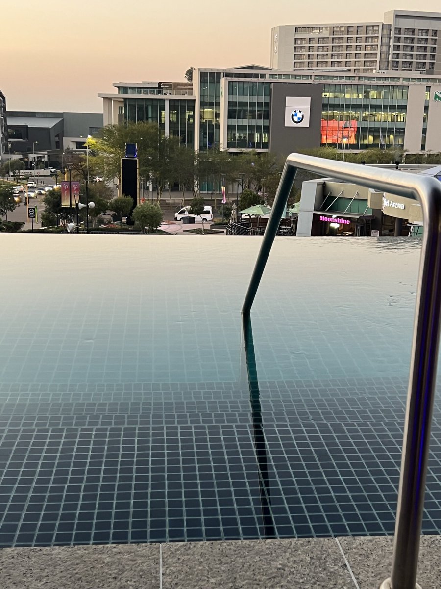 Academic conferences are hard work! #SAALT #CoffeeBreak next to the pool. 😁