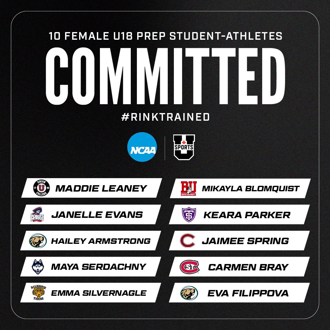 10 Female U18 Prep Student-Athletes will be moving onto start their post secondary careers and we are so excited to follow them. Best of luck on your future endeavours ladies.