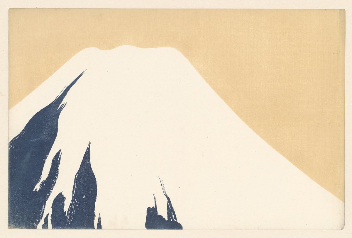 JapanTraCul's tweet image. Mount Fuji by Kamisaka Sekka, 1909

#nihonga