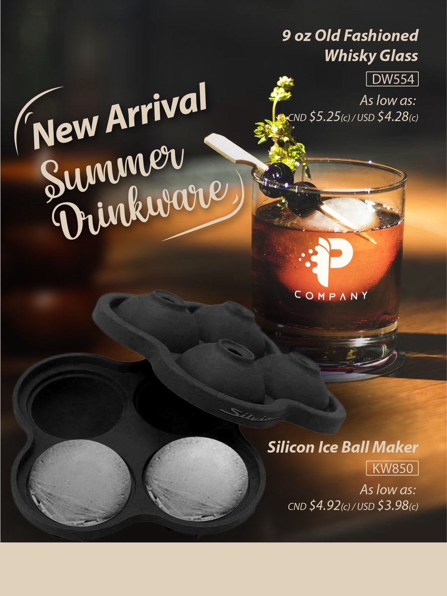 Perfect Timing!

NEW - #Summer #drinkware & Silicone Ice Ball Maker - order in time for your next event!

Get your quote today: timothy@idapparel.com or 780-655-5603

#yeg #yegevents #edmonton #yegsummer #MondayMotivation #mondaythoughts #MondayVibes #yegarts #yeglive #yegmusic