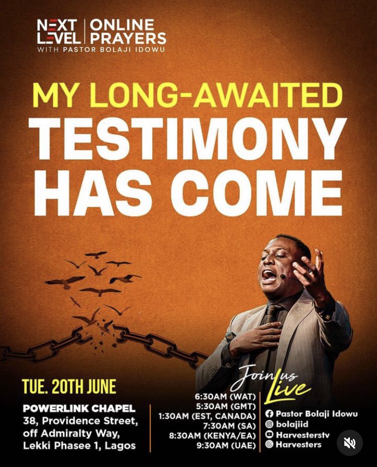 UncleGeeOfZion's tweet photo. Join us on #NLP 👍

Online &amp; on-site ✅

Invite your family and friends 🤝

#Tuesday
#June20th
#1PmPrayers
#WordBasedPrayers
#NextLevelPrayers 
#NLPWIthPastorBolaji
#NLPLondonConference23 https://t.co/Yv6tPG1H29