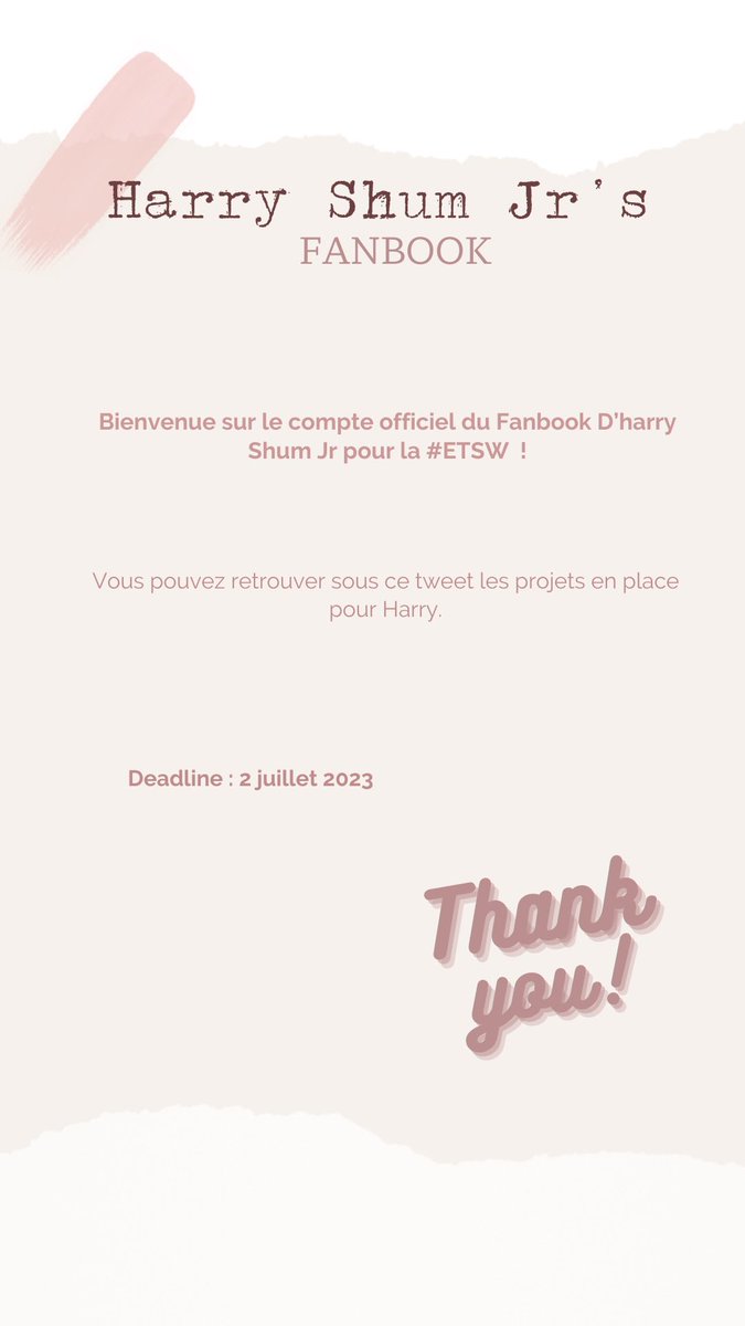 HSJrFanbookETSW's tweet image. ✨ Thread : Projects ✨ 

#ETSW @DreamitCon