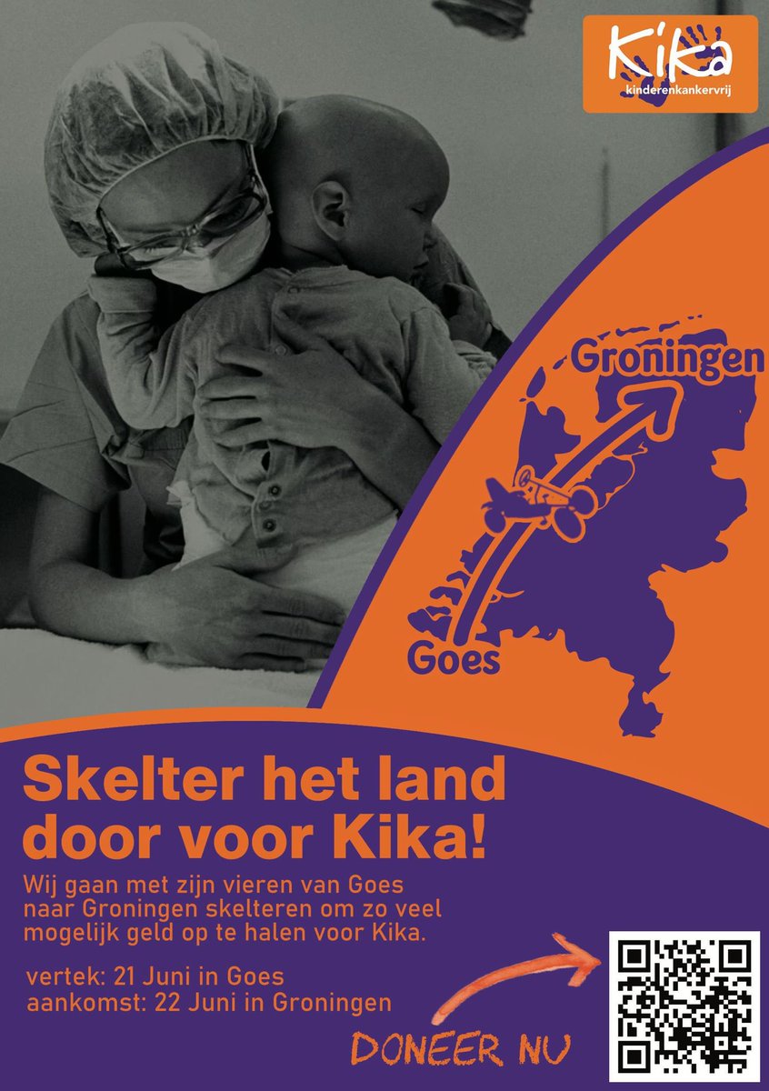 PamMacBeth's tweet photo. @NOS  Alex Wagenaar and his 3 friends are doing something amazing. Could be something for #NOSjeugdjournaal . Young men raising money for #KIKa https://t.co/iJAJtmF5QY