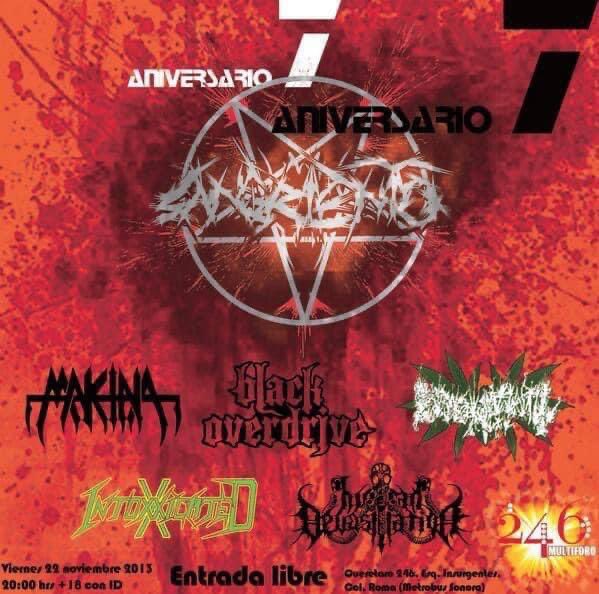 BBeat105's tweet photo. El último de los flyers de las fiestas de Sangriento que hicimos hace años, este es del 7o aniversario.

En esa edición estuvo #Makina, @Black_Overdrive, #PxIx, @ixdthrash y #HumanDevastation

Quiénes de ustedes asistieron en esa ocasión al @MultiForo246

#StayBlast
#BlastBeat105 https://t.co/yhdFd5g3VM