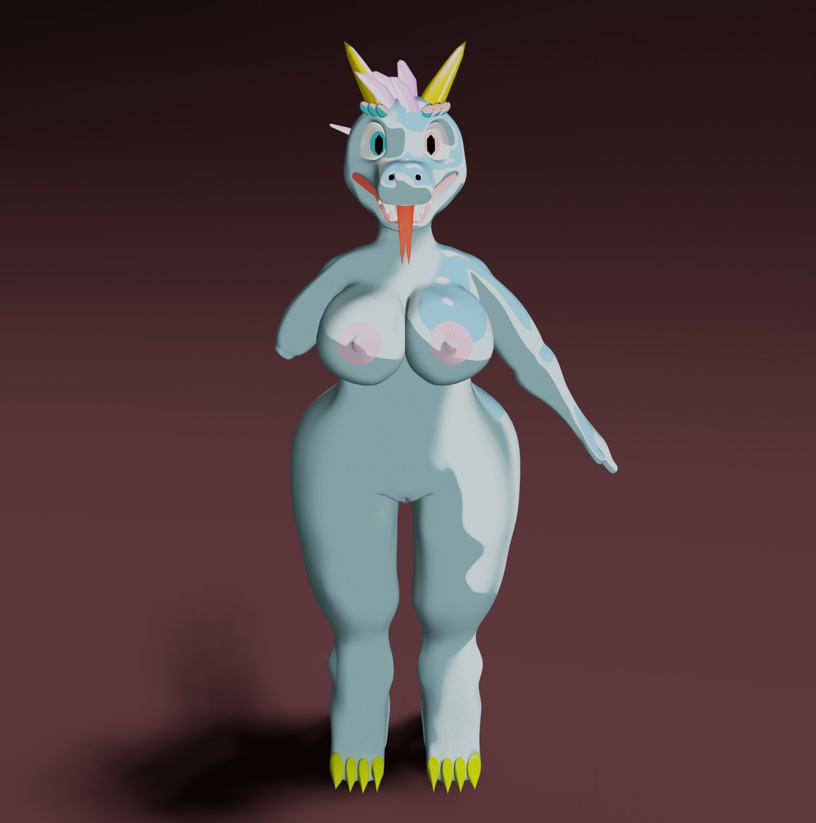 Olbacu3D's tweet photo. work in progress, I'll call her kraistall, because of her eyes and hair

she is a good girl and she loves karaoke ¯\_( ͡❛ ᴗ ͡❛)_/¯

(He doesn't really have different colored eyes, it's the light that makes them look different.)

#furry #nsfw #porn https://t.co/LdQMsCzdMw