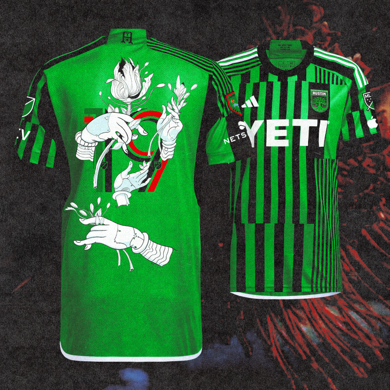 AustinFC's tweet photo. On this day of reflection, we celebrate freedom.

In partnership with @HustonTillotson, Austin's first institution of higher learning &amp; proud HBCU, proceeds from our player autographed #Juneteenth jersey will benefit the W.E.B. Du Bois Honors Program.