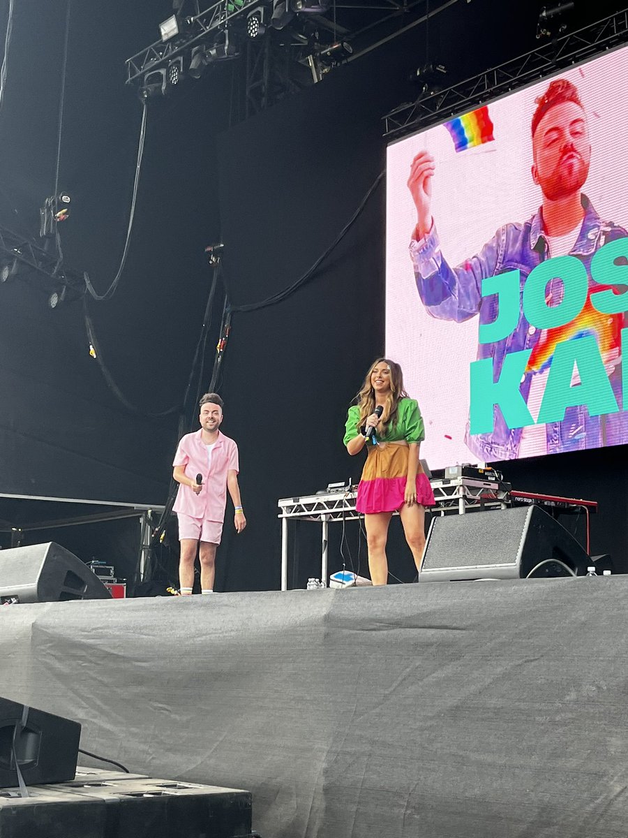 Went to my first ever pride on Saturday in Cardiff. Saw so many amazing people. Just thought I’d post this pic of <a href="/joshandkally/">Josh & Kally</a> 

<a href="/JoshAndrews1/">Josh Andrews</a> just looks adorable 😍 

&amp;  <a href="/kallyloren/">Kally</a> looks stunning 

#PrideCymru #CardiffPride