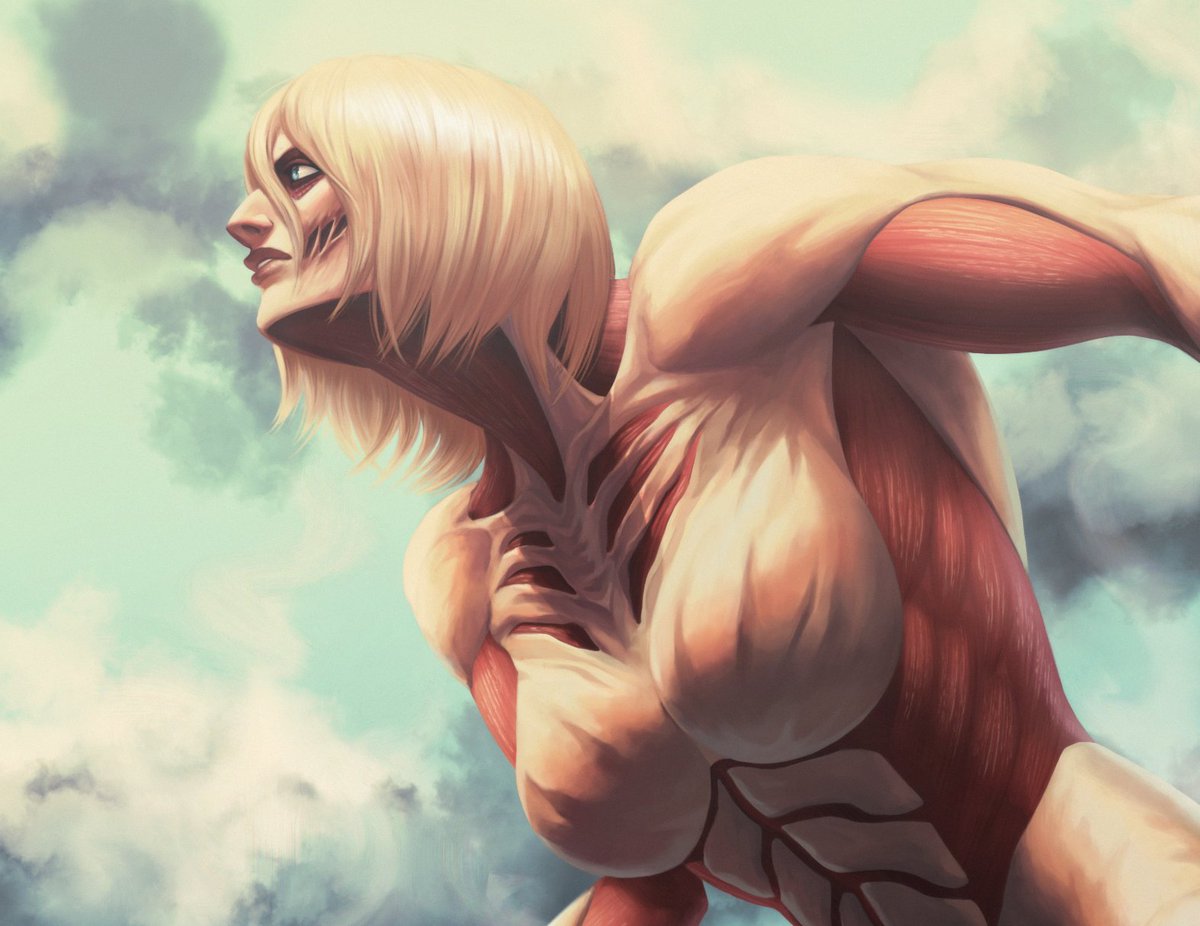 human_98's tweet photo. I lack foreshortening skills so have to start somewhere #AoT #attackontitan #annieleonhart https://t.co/L0IJrOCDt8