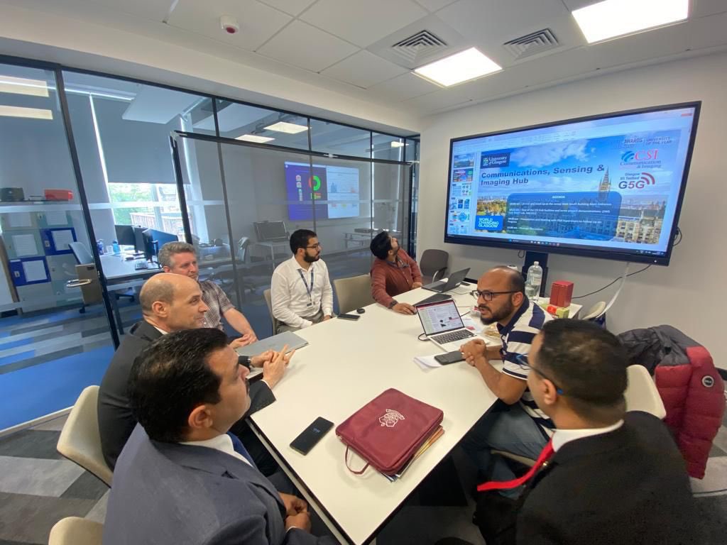 UofGCSI's tweet photo. Team UofGCSI hosted an Egyptian delegation @UofGEngineering and showcased the research and discussed future opportunities  @ShujaSAnsari #Julien @AhmadTaha91 @qammera https://t.co/mzHQAfASYh