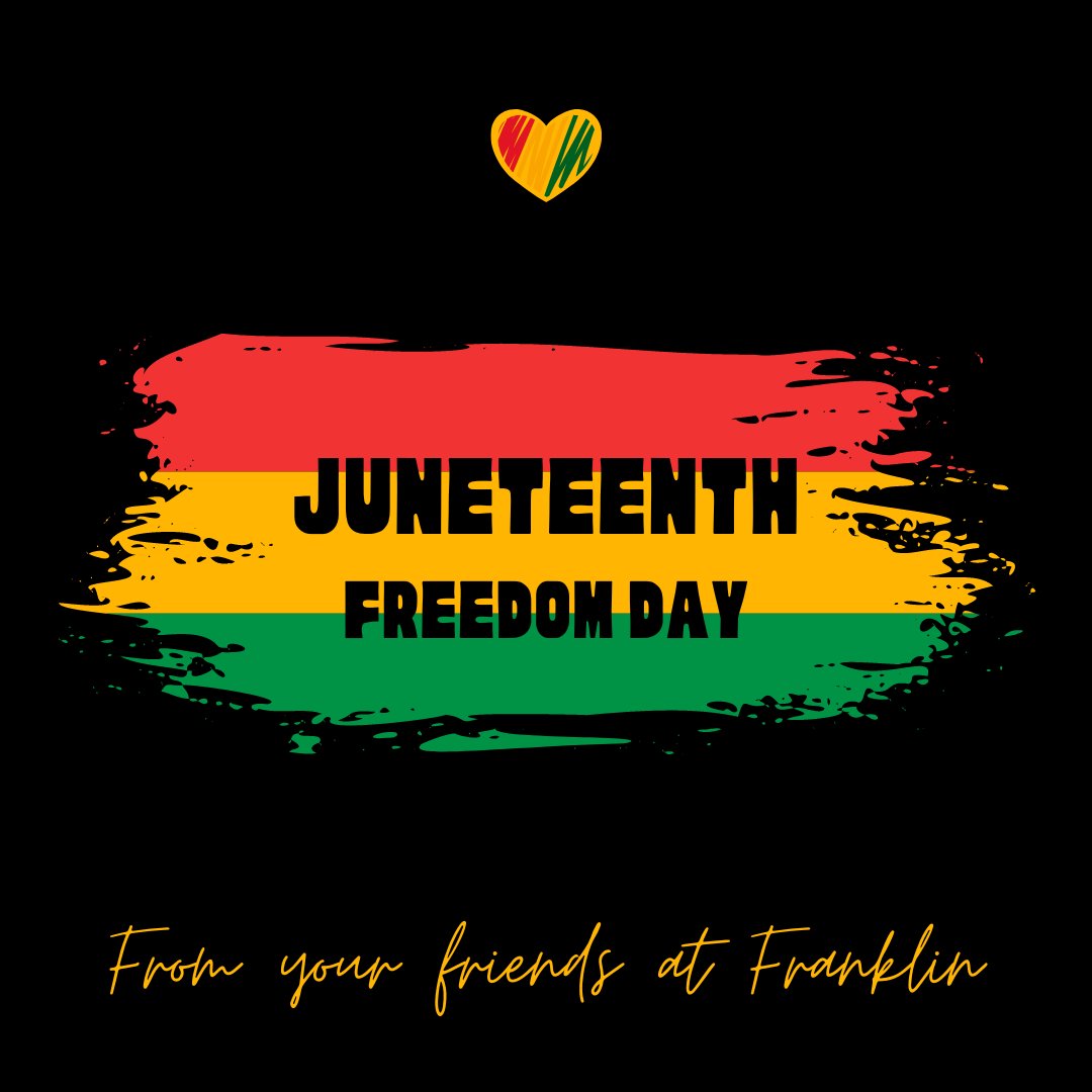 FranklinFES's tweet photo. "Juneteenth has never been a celebration of victory, or an acceptance of the way things are. It’s a celebration of progress. It’s an affirmation that despite the most painful parts of our history, change is possible—and there is still so much work to do." (President Barack Obama) https://t.co/ytVvO0vaTQ