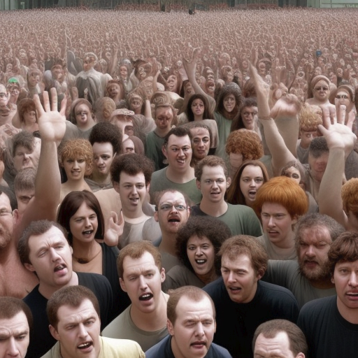 OskarLeonKowal1's tweet photo. Invasion of the idiots. #abomination #humanoid #stablediffusion #generativeAI #AIArtwork #absurd #bizarre #aifail #hallucination #madness #imagination #surreal #totallycrazy #distorted #killitwithfire #idiots #groupportrait #nukeitfromorbit #freakshow #mouthbreather #stupidity https://t.co/tdk4X9eI7k