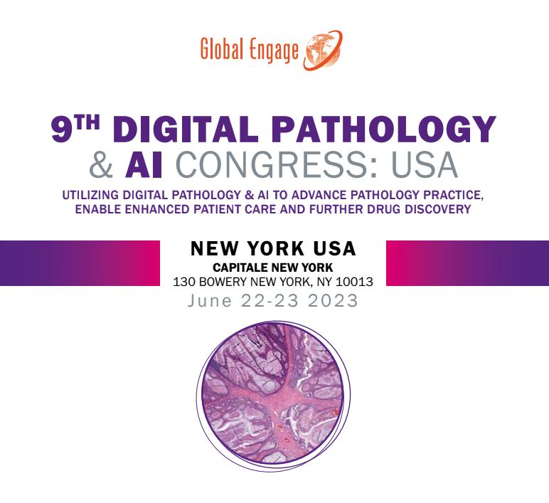 borysd01's tweet photo. 9th Digital Pathology &amp; AI Congress in New York this week. Please join me for roundtable session on June 22nd at 5 45 to discuss the application of digital pathology in clinical practice, research and education. https://t.co/jdkFUKRsGQ