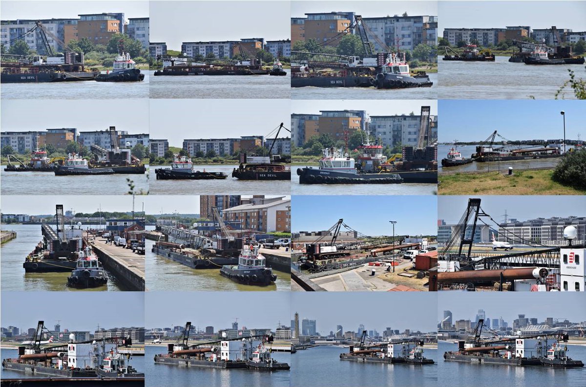 Andrew Christy (@ajbc_1) on Twitter photo Last Friday <a href="/Thamescraft/">Thamescraft Drydock</a> #tug DEVOUT with the assistance of JENNY D brought the <a href="/HKiere/">Herbosch-Kiere</a> crane barge SEA DEVIL back in to KGV Dock to wait for it's next tasking.
#RiverThames #MarineEngineering
#dlr_blog Last Friday <a href="/Thamescraft/">Thamescraft Drydock</a> #tug DEVOUT with the assistance of JENNY D brought the <a href="/HKiere/">Herbosch-Kiere</a> crane barge SEA DEVIL back in to KGV Dock to wait for it's next tasking.
#RiverThames #MarineEngineering
#dlr_blog