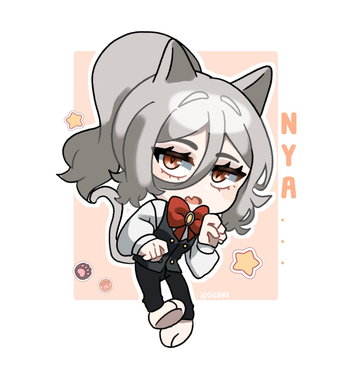 Deiiki1's tweet photo. NYA! 😋✨

[ #oc #digitalart #art #cute #chibi #originalcharacter #digital #drawigs] https://t.co/MMZJEbfV6W