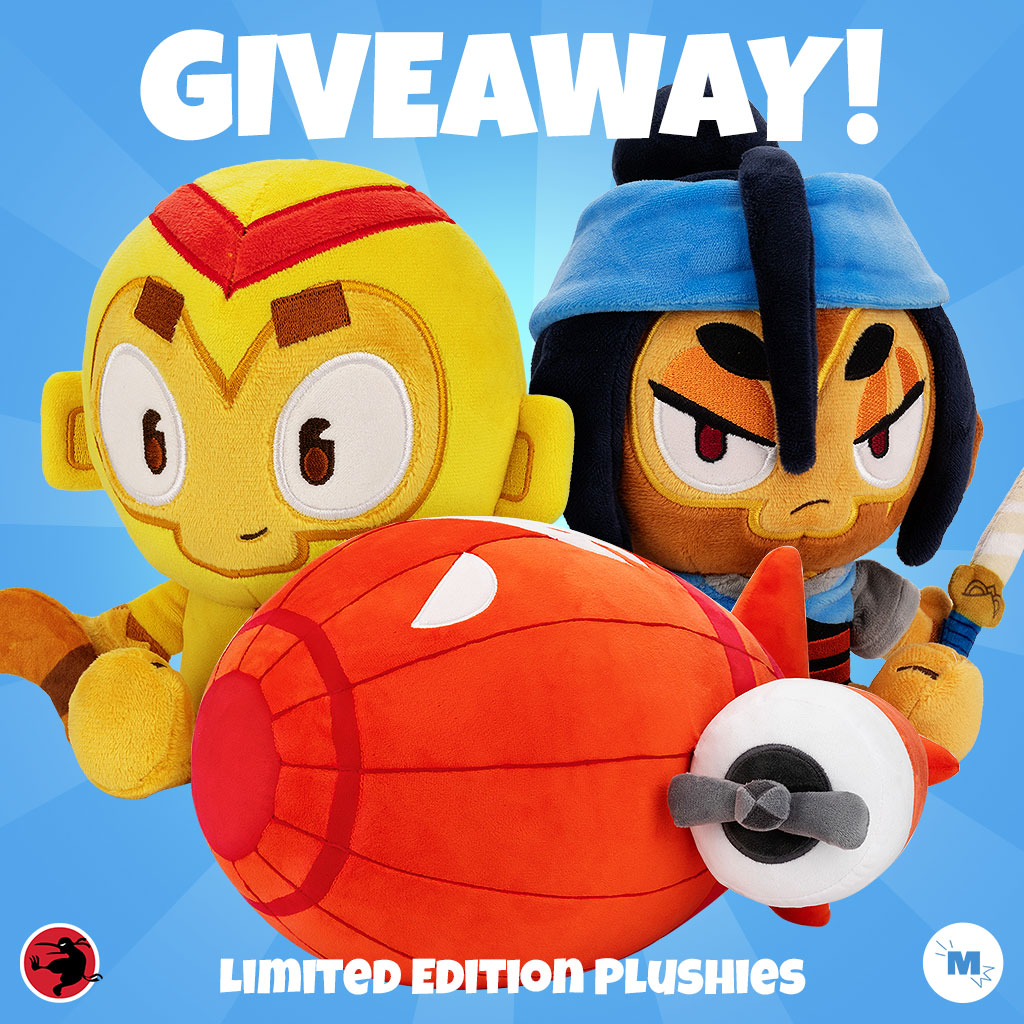 We are keeping the giveaway train going!  We’re giving two people the chance to win 1 of 2 sets of the new Ninja Kiwi Plushies! 🎉

How to enter?
1. Follow @ninjakiwigames and @Makeship 
2. Retweet this post

Giveaway ends June 21st at 2pm (ET). Good luck!