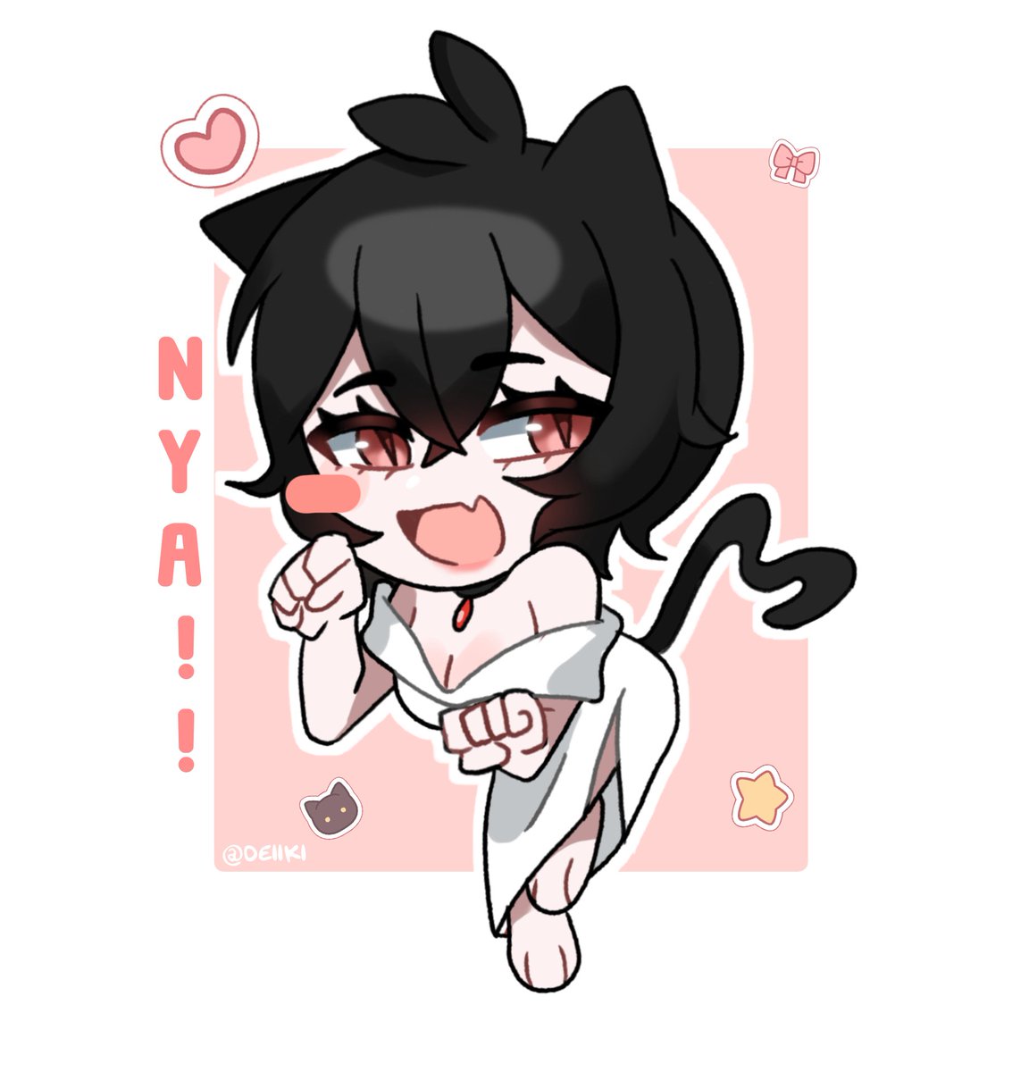 Deiiki1's tweet photo. NYA! 😋✨

[ #oc #digitalart #art #cute #chibi #originalcharacter #digital #drawigs] https://t.co/MMZJEbfV6W