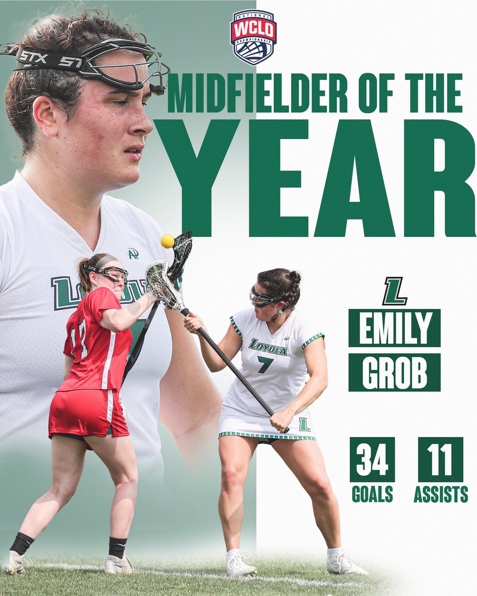 WCLO_US's tweet photo. Congrats to our Midfielder of the Year, Emily Grob!

Emily ended the year with 10 (Games played ), 34 (Goals) and 11 (Assists)! She also topped it off with a national championship! 
•
•
#stx #lacrosse #lax #score #attack #womeninsports https://t.co/X7NWef7tup