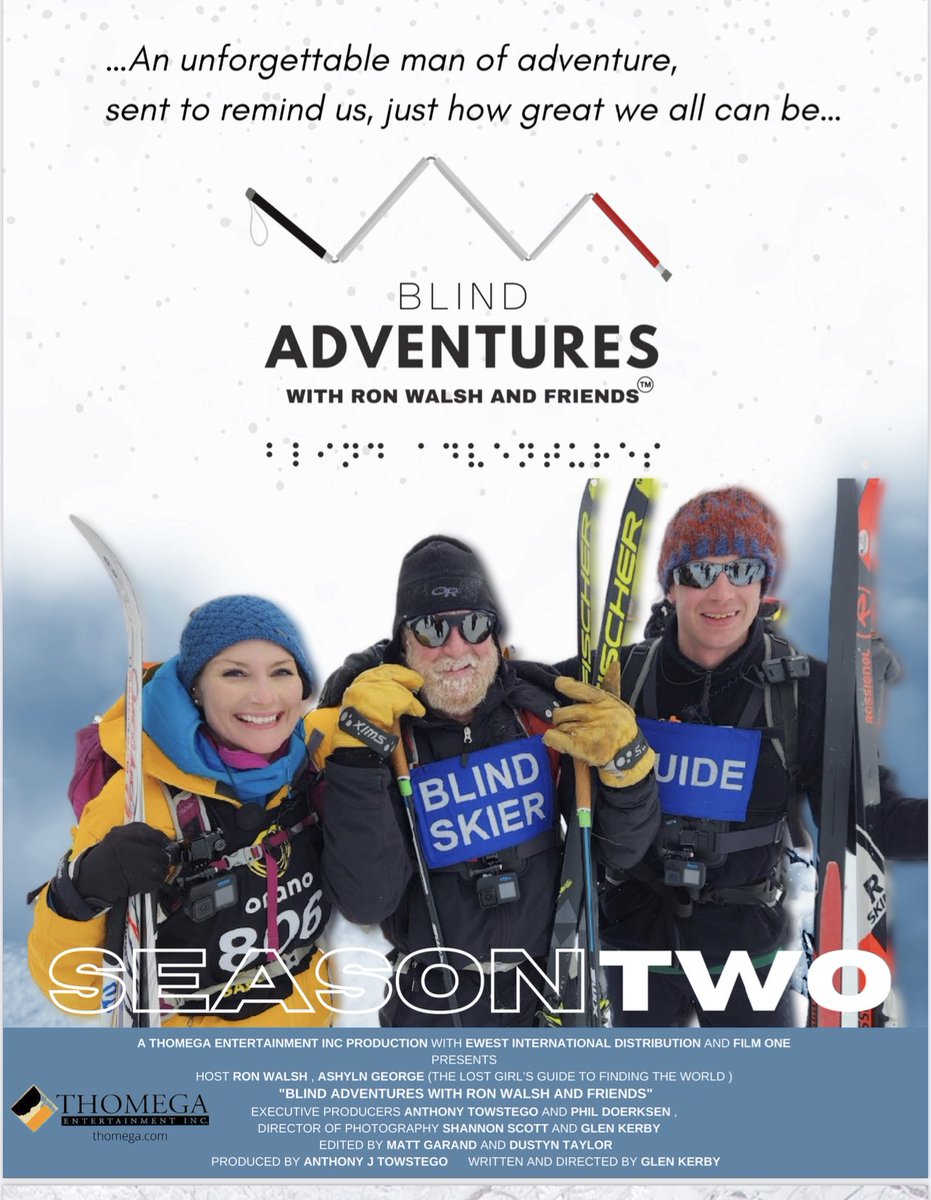 ThomegaEnt's tweet photo. Blind Adventures with Ron Walsh and Friends season two premieres July 17 Ami-tv https://t.co/I0Ld0EjPEv