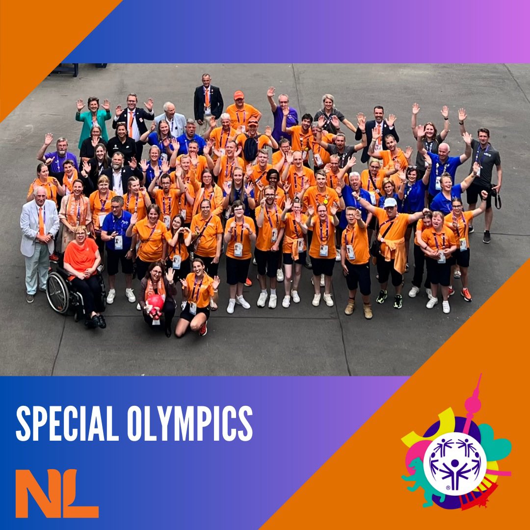NLinDeutschland's tweet photo. Es geht darum, was Menschen alles erreichen können. Das war der Grundgedanke heute Abend in der 🇳🇱Botschaft. Beim Empfang der niederländischen SportheldInnen bei den #SpecialOlympics #Berlin2023 @SO_NL #Inklusion #ZusammenUnschlagbar https://t.co/dVmmbEWik2