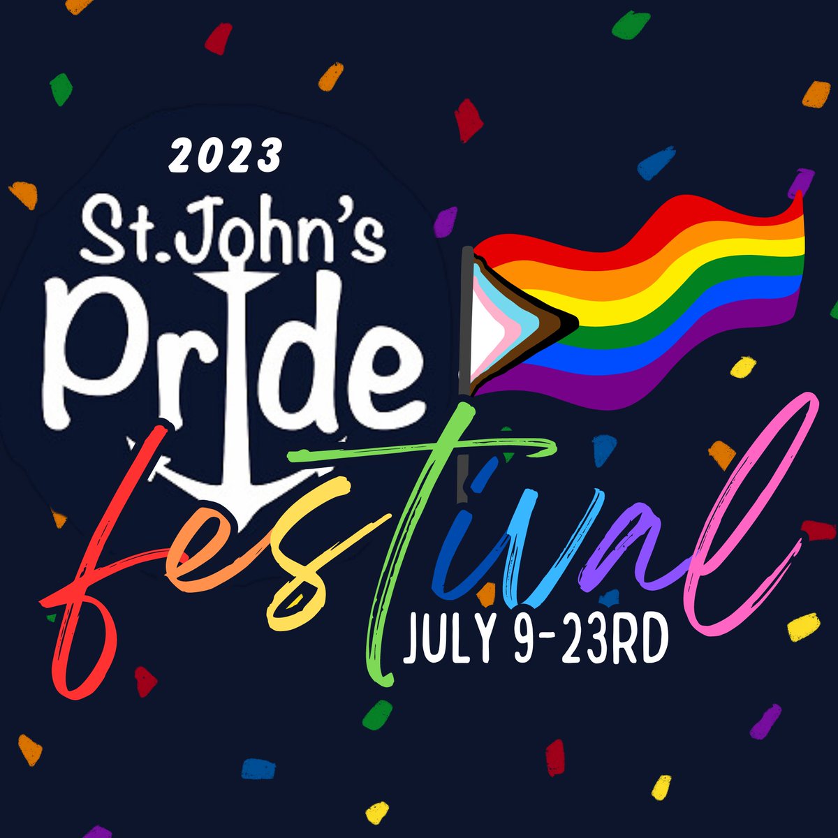 This years official St. John's Pride Festival has been announced! We're kicking things off on July 9th!!! #HappyPrideMonth #PrideFestival #Newfoundland #StJohns #YYT #2SLGBTQIA