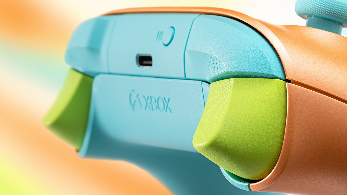 Xbox_JP's tweet photo. #Xbox ワイヤレス コントローラー サンキスド バイブス オーピーアイ
本日 6 月 20 日(火)より数量限定で発売！

オーピーアイ (OPI) の「Summer Make the Rules」コレクションに着想を得たコントローラーで、お気に入りタイトルを楽しもう✨

詳しくはこちら⬇️
https://t.co/og68fSFV4f

#OPIXbox https://t.co/lsVCJjHk6i