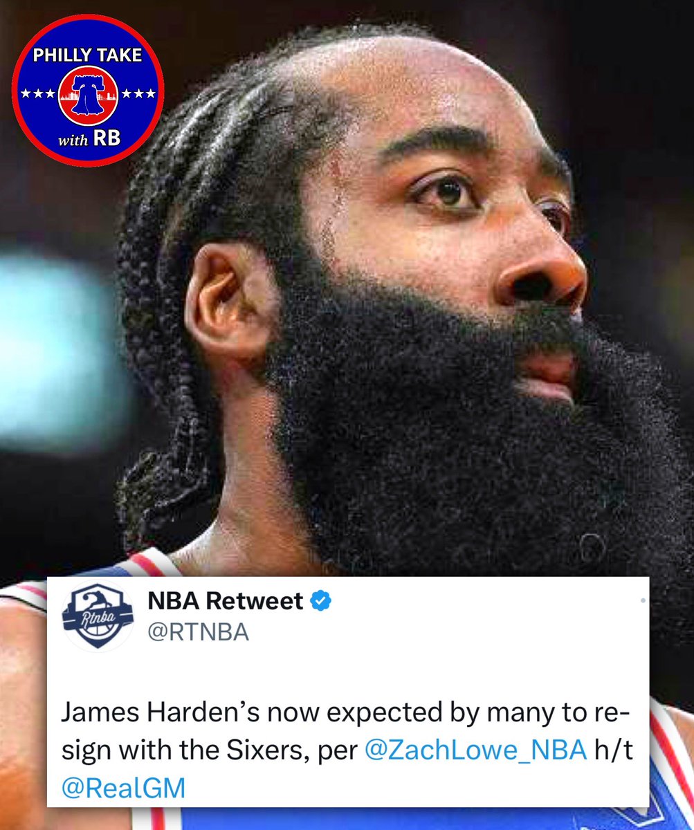 James Harden is expected to stay with the Sixers according to sources around the NBA 👀🔥

#BrotherlyLove #Sixers 🔵🔴