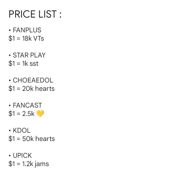 want to sell wts lfb sale selling kpop votes idolchamp mubeat mnetplus starplanet superstarx  fanplus starplay choeaedol fancast kdol upick

Dm me to buy/reserve/inquire