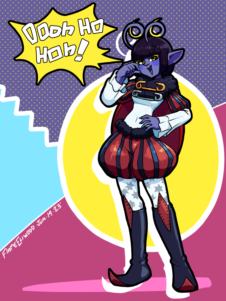 FlameEliwood's tweet photo. So @lightdasher has this really cool little ladybug fairy lady called Amelia. I had to draw her. I really like the safety pins she has to hold her outfit in place. Great design overall. https://t.co/Vvsp7FIOd6