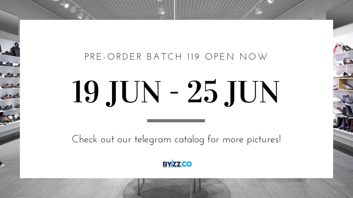byzzkicks's tweet photo. BATCH 119 OPEN NOW

19 JUNE 2023 - 25 JUNE 2023

Tempoh pre-order ialah selama 2-3 minggu.

Untuk order boleh whatsapp https://t.co/L6lWUPwdxO atau pm telegram @byzzempire

BOLEH DEPOSIT RM100 https://t.co/fm66SFEXLJ