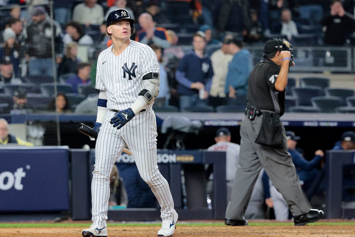ncostanzo24's tweet photo. Luis Arraez hits this season - 102

Hits by Yankees not named Aaron Judge this season - 96

Wow. https://t.co/z9KIaq54fu