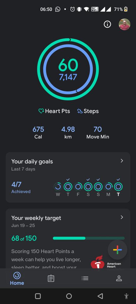 goutamprasad's tweet photo. "Google Fit" is extremely helpful in keeping me fit.

This is a clear yardstick of my physical activities.
Download today and help yourself to keep fit. 😎😎😎 https://t.co/2heMeoNt9D
