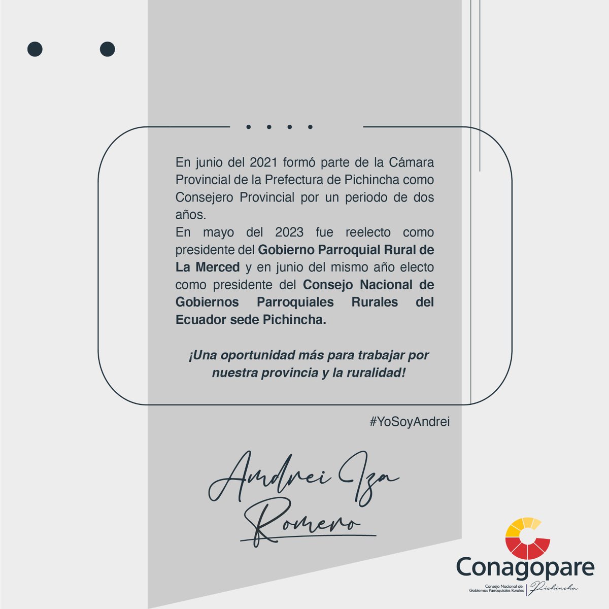 CONAGOPARE-PICHINCHA tweet media